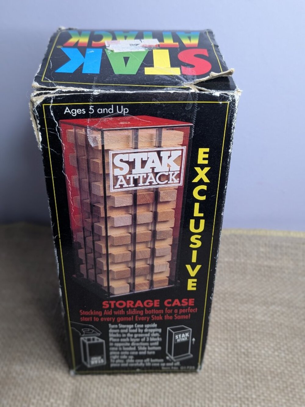 Stack Attack Classic Game Vintage Board Game  Complete A twist in Jenga.